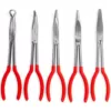 Stark 11 in. L Reach Nose Pliers Set (5-Piece)