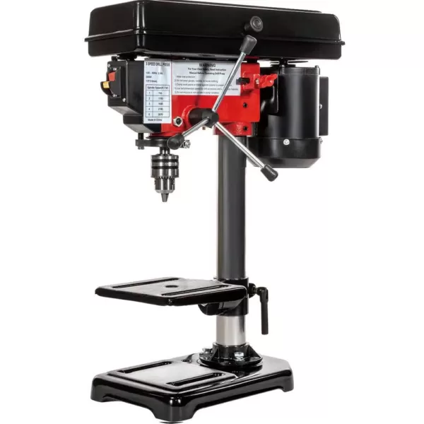 Stark 8 in. Stationary Benchtop 5-Speed Wood Workbench Drill Press Station