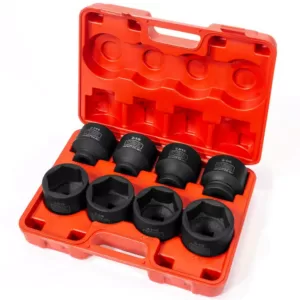 Stark Jumbo 3/4 in. Drive SAE Shallow Impact Socket Set (8-Piece)