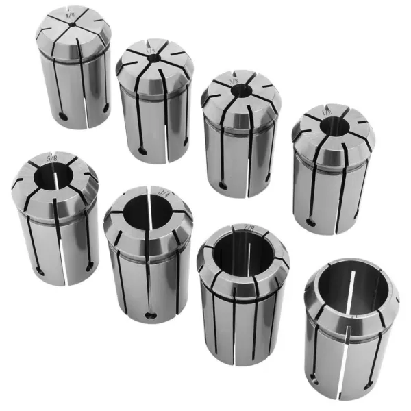 Stark 1/8 in. to 1 in. Quick Change Spring Collet Chuck End Mill Holder (8-Piece)