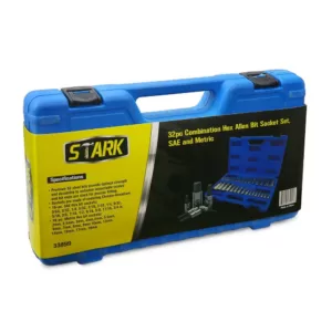 Stark Master SAE and MM Hex Bit Socket Set (32-Piece)