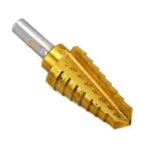 Stark 9/16 in. x 1 in. 8-Sizes Titanium Heavy-Impact HSS Step Drill Bit