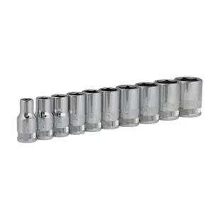 Steelman 1/4 in. Drive 6-Point Metric Socket Set (10-Piece)