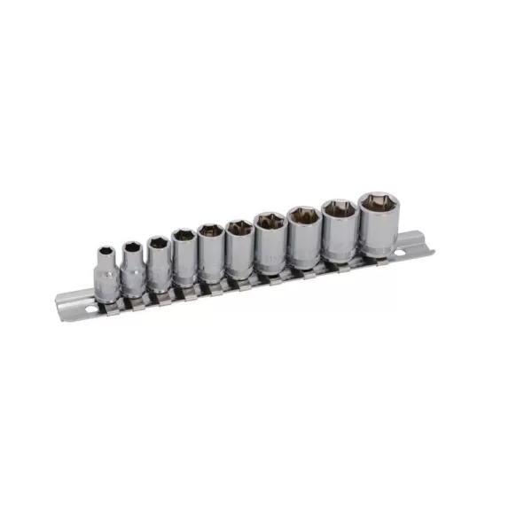 Steelman 1/4 in. Drive 6-Point Metric Socket Set (10-Piece)