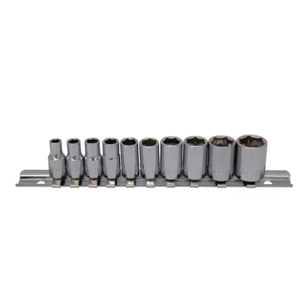 Steelman 1/4 in. Drive 6-Point SAE Socket Set (10-Piece)