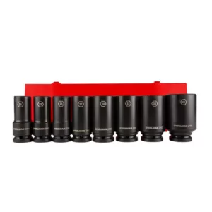 Steelman 3/4 in. Drive Deep Metric Impact Socket Set (8-Piece)