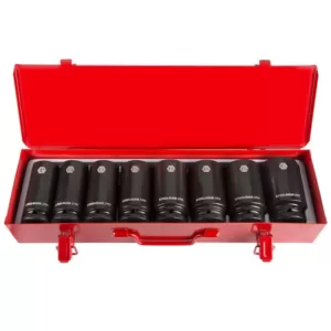 Steelman 3/4 in. Drive 6-Point Deep SAE Impact Socket Set (8-Piece)