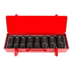 Steelman 3/4 in. Drive 6-Point SAE Deep Socket Impact Set (8-Piece)