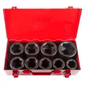 Steelman 1 in. Drive 6-Point Metric Impact Socket Set (9-Piece)