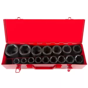 Steelman 3/4 in. Drive 6-Point Metric Impact Socket Set (16-Piece)