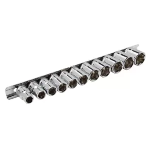 Steelman 3/8 in. Drive Metric 6-Point Chrome Socket Set (11-Piece)