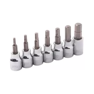 Steelman 3/8 in. Drive SAE Hex Bit Socket Set (7-Piece)