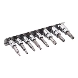 Steelman 1/4 in. and 3/8 in. Drive Tamper-Resistant Star Bit Socket Set (8-Piece)