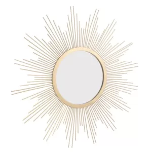 Stonebriar Collection Medium Irregular Gold Contemporary Mirror (23 in. H x 23 in. W)