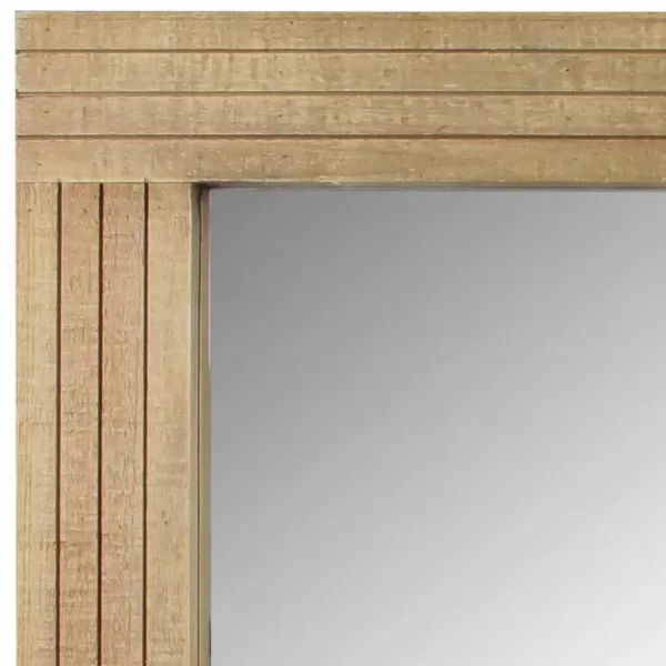 Stonebriar Collection Medium Rectangle Brown Casual Mirror (24.16 in. H x 18.11 in. W)