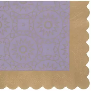 Sugar Plum Party Lunch Napkin Boho (32-Piece)