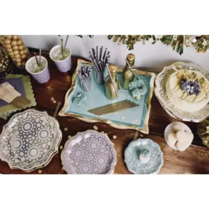 Sugar Plum Party Salad Plate Boho (16-Piece)