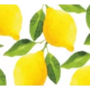 Sugar Plum Party 32-Piece Lemon Assorted Disposable Cocktail Paper Napkin