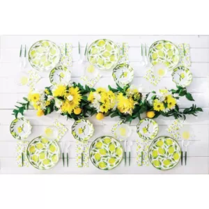 Sugar Plum Party Dessert Plate Lemons (Set of 16)