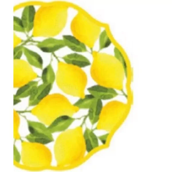 Sugar Plum Party Dessert Plate Lemons (Set of 16)