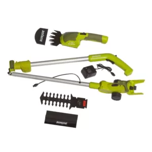 Sun Joe 7.2-Volt 2-in-1 Cordless Grass Shear and Hedge Trimmer with Extension Pole