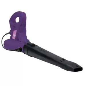 Sun Joe 215 MPH 240 CFM 10 Amp Electric Handheld Leaf Blower, Purple