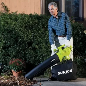 Sun Joe Leaf Blower Joe 200 mph 450 CFM 3-in-1 Electric Leaf Blower Vacuum and Leaf Shredder