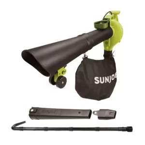 Sun Joe 250 MPH 440 CFM 14 Amp Electric Handheld Blower/Vacuum/Mulcher with Gutter Attachment