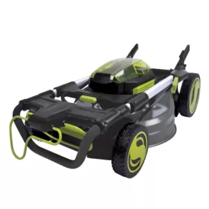 Sun Joe 21 in. 100-Volt Cordless Battery-Powered Walk-Behind Self Propelled Lawn Mower (Tool Only)