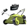 Sun Joe 14 in. 28-Volt Brushless Cordless Walk-Behind Push Mower Kit with 5.0 Ah Battery + Charger