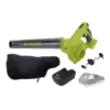 Sun Joe 24-Volt iON+ 185 MPH 105 CFM Cordless Workshop Blower/Vacuum Kit with 2.0 Ah Battery Plus Charger and 2x Dust Bags