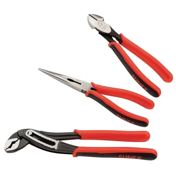 SUNEX TOOLS Universal Pliers Set (3-Piece)