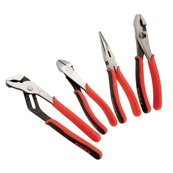 SUNEX TOOLS Multi-Purpose Pliers Set (4-Piece)