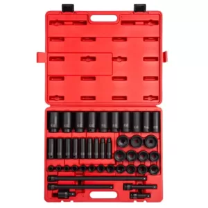 SUNEX TOOLS 1/2 in. Drive SAE Master Impact Socket Set (43-Piece)