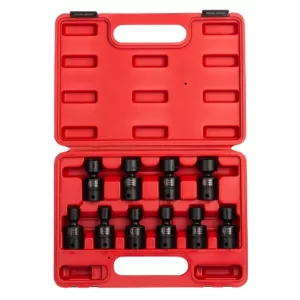 SUNEX TOOLS 3/8 in. Drive Universal Impact Socket Set (10-Piece)