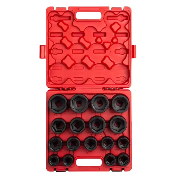 SUNEX TOOLS 3/4 in. Drive Heavy-Duty SAE Impact Socket Set (17-Piece)