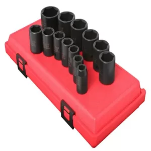 SUNEX TOOLS 1/2 in. Drive Socket Set Impact (13-Piece)