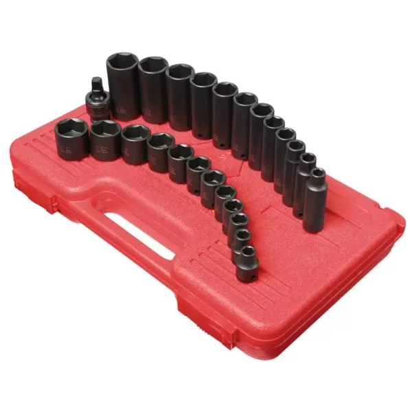 SUNEX TOOLS 3/8 in. Driver Socket Set (25-Piece)