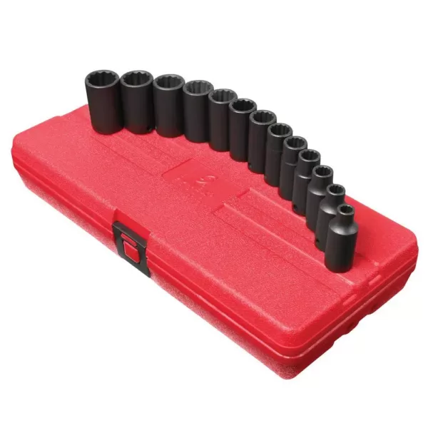 SUNEX TOOLS 3/8 in. Drive 12-Point Socket Set