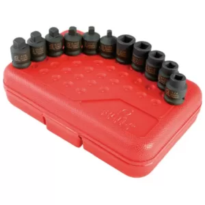 SUNEX TOOLS 3/8 in. Drive Pipe Plug Socket Set (11-Piece)