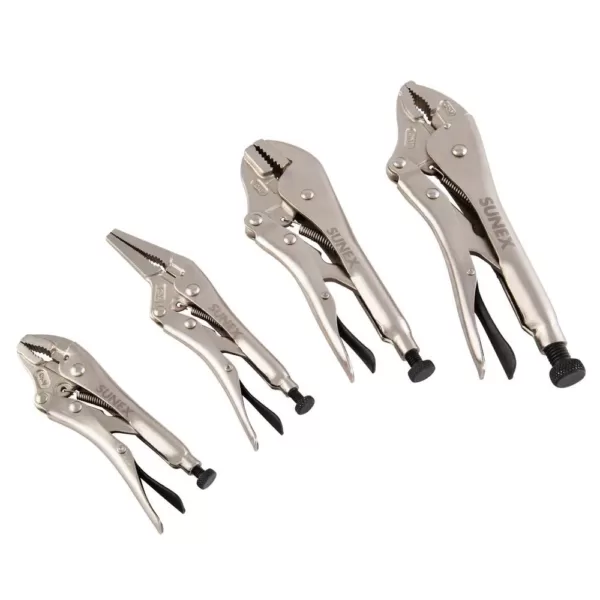 SUNEX TOOLS Locking Pliers Set (4-Piece)