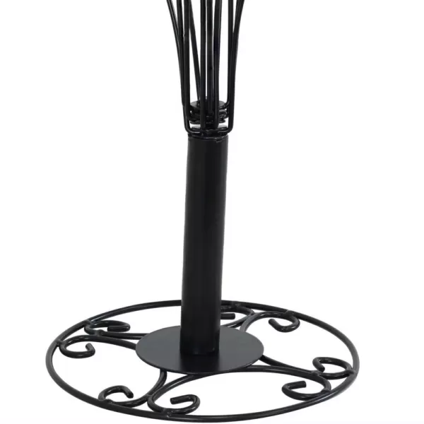 Sunnydaze Decor Gloria 20 in. Tall Black Metal Christmas Ornament Stand