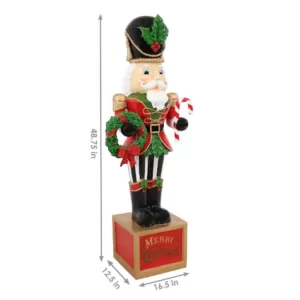 Sunnydaze Decor 48 in. Christmas Nutcracker Indoor/Outdoor Statue