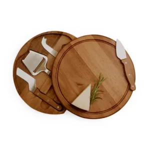 TOSCANA Acacia Circo Cheese Board and Tools Set