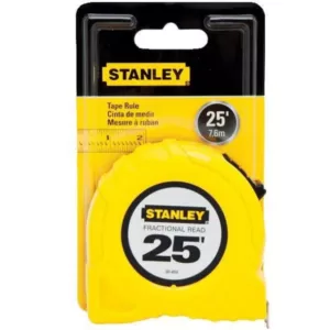 Stanley 25 ft. x 1 in. Fractional Read Scale Tape Measure