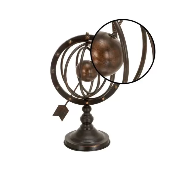 LITTON LANE Armillary Sphere Iron Decor