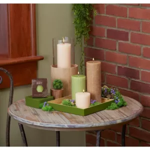 ROOT CANDLES 3 in. x 9 in. Timberline Taupe Pillar Candle