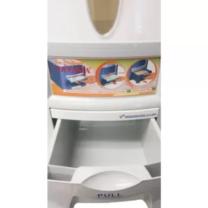 Tayama 33 lbs. Capacity Rice Dispenser in White