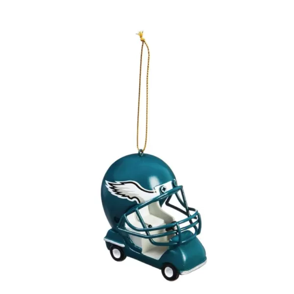 Team Sports America Philadelphia Eagles 3 in. NFL Field Car Christmas Ornament