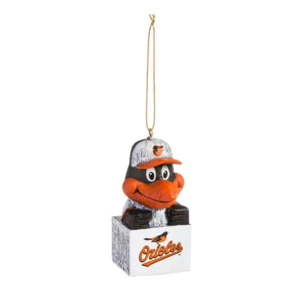 Team Sports America Baltimore Orioles 1-1/2 in. MLB Mascot Tiki Totem Christmas Ornament